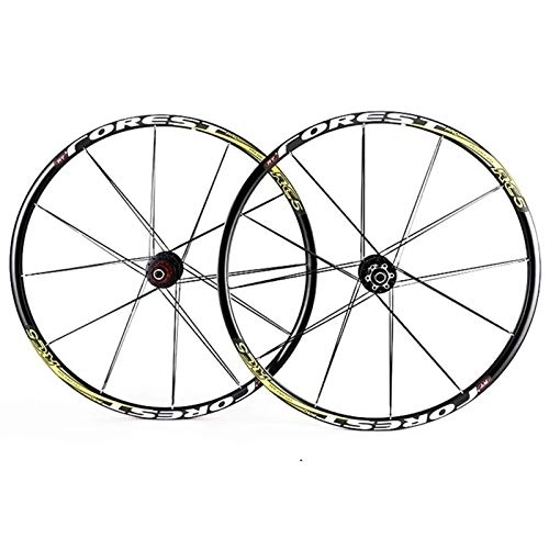 Mountain Bike Wheel : TYXTYX Quick Release Axles Bicycle Accessory Bicycle Wheel 26 27.5 Inch MTB Bike Double Wall Wheelset Disc Rim Brake Alloy Drum 24H 7 8 9 10 11 Speed Road Bicycle Cyclocross Bike Wheels