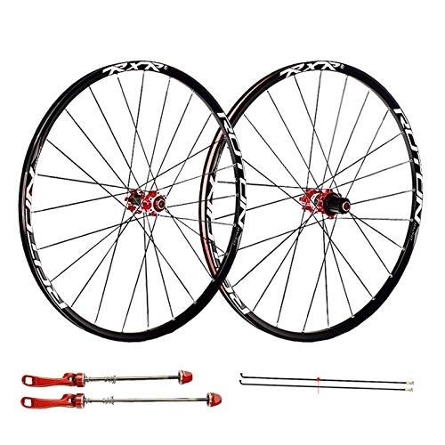 Mountain Bike Wheel : TYXTYX Quick Release Axles Bicycle Accessory Bike Wheelset for 26 27.5 29 inch MTB Double Wall Rim Disc Brake Quick Release Mountain Bike Wheels 24H 7 8 9 10 11 Speed Road Bicycle Cyclocross Bike W
