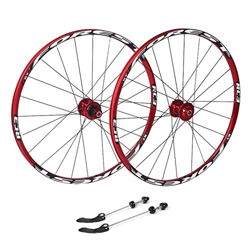 Mountain Bike Wheel : TYXTYX Quick Release Axles Bicycle Accessory Cycling Wheels 26, Bicycle Double Wall MTB Rim Quick Release V-Brake Hybrid / Hole Disc 7 8 9 10 Speed 135mm Road Bicycle Cyclocross Bike Wheels