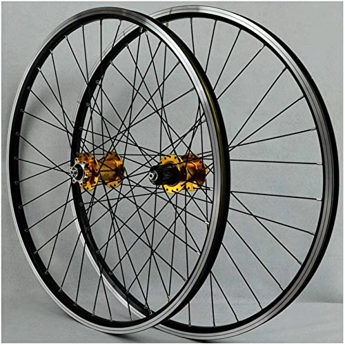 Mountain Bike Wheel : TYXTYX Quick Release Axles Bicycle Accessory MTB Bike Wheel 26 Inch Bicycle Wheelset Double Wall Alloy Rim Cassette Hub Sealed Bearing Disc / V Brake QR 7-12 Speed Road Bicycle Cyclocross Bike Wheels