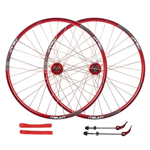 Mountain Bike Wheel : TYXTYX Quick Release Axles Bicycle Accessory MTB Bike Wheelset 26 Inch Disc Brake Cycling Wheels Double Wall Alloy Rim QR for Cassette Hub Bicycle 7-10 Speed 32H Road Bicycle Cyclocross Bike Wheel