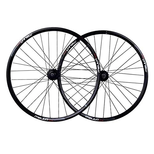 Mountain Bike Wheel : TYXTYX Quick Release Axles Bicycle Accessory Wheel Mountain Bike 26" MTB Bicycle WheelSet Disc Brake Compatible 7 8 9 10 Speed Double Wall Alloy Rim 32H Road Bicycle Cyclocross Bike Wheels (Color