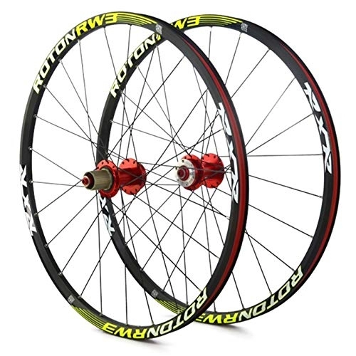 Mountain Bike Wheel : TYXTYX Quick Release Axles Bicycle Accessory Wheelset 26 27.5 29er Mountain Bike Wheels Front And Rear Bicycle Double Wall Alloy Rim 7 Palin Bearing Disc Brake QR 1790g 7-11 Speed Card Type Hubs 24