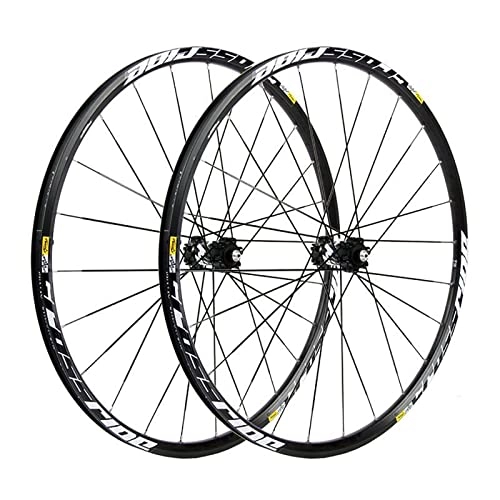Mountain Bike Wheel : TYYCKJ 26 Inch Mountain Bike Wheelset Aluminum MTB Bike Wheel Disc Brake, Front and Rear 2 Bearings / 24H for 8 / 9 / 10 / 11 Speeds
