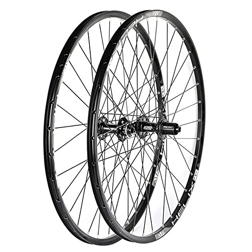 Mountain Bike Wheel : Uioy Set of 2 Mountain Bike Wheelset, 26" 27.5" Cycling Front / Rear Wheel Rim Thru Axle Disc Brake, Fit 8-12 Speed Cassette Freewheel (Color : SHIMANO HG 8-11s, Size : 27.5inch)
