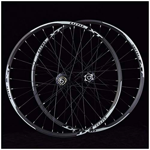 Mountain Bike Wheel : UKALOU MTB Bicycle Wheelset 26 27.5 29 In Mountain Bike Wheel Double Layer Alloy Rim Sealed Bearing 7-11 Speed Cassette Hub Disc Brake 1100g QR 24H