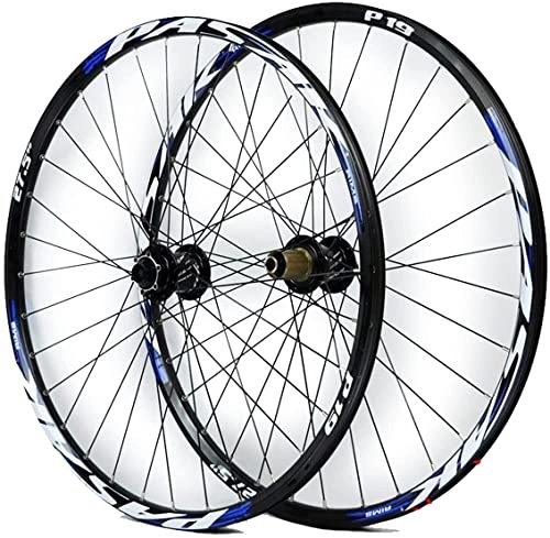 Mountain Bike Wheel : UPVPTK 26Inch 27.5" 29Er MTB Bike Wheelset, Aluminum Alloy Disc Brake Mountain Cycling Wheels Thru Axle for 7 / 8 / 9 / 10 / 11 Speed Wheel (Color : B, Size : 29INCH)
