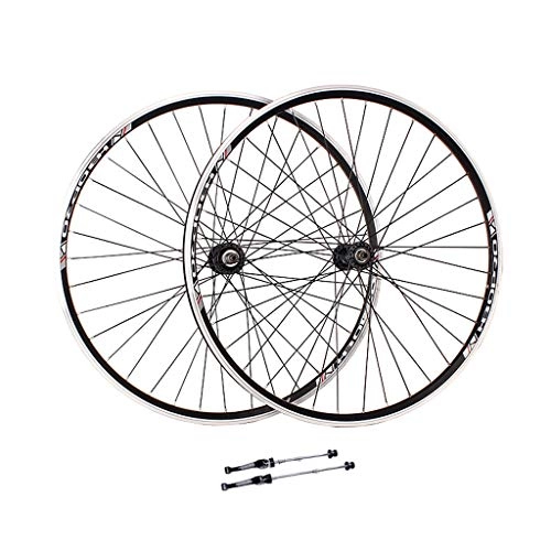 Mountain Bike Wheel : V-Brake Bike Wheelset 26 Inch, Double Wall Aluminum Alloy MTB Cycling Wheels Quick Release 32 Hole 6 / 7 / 8 Speed Wheels Rim