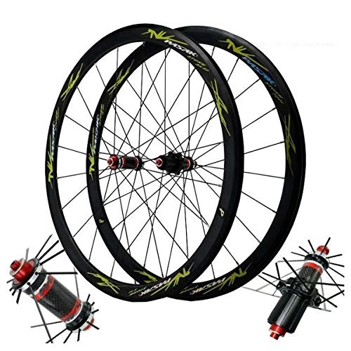 Mountain Bike Wheel : V Brake Road Bike Wheels 700C, Magnesium Alloy Hybrid / Mountain C Brake Carbon Fiber Hub For 7 / 8 / 9 / 10 / 11 Speed Cassette