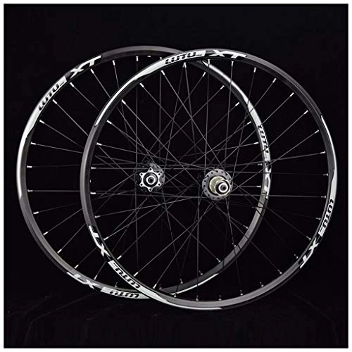 Mountain Bike Wheel : VBCGGGG MTB Wheelset 26 / 27.5 / 29 Inch Disc Brake Bicycle Front & Rear Wheel Dõụblë Wall Alloy Rim QR For 7-11 Speed Cassette Flywheel 32 Spoke Sealed Bearing Freewheel (Color : B, Size : 27.5")