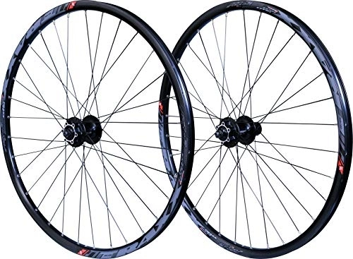 Mountain Bike Wheel : Velox Unisex's Mach1 Traxx Bolt-Thru Disc Mountain Bike Wheelset, Black, 29