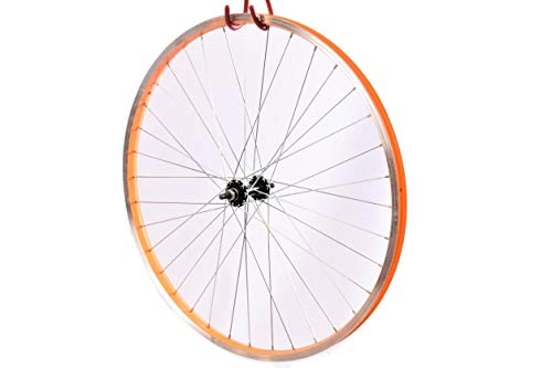 Mountain Bike Wheel : VERY SMART MTB MOUNTAIN BIKE FRONT WHEEL 26 x 1.75 (559) WITH BRIGHT ORANGE RIM JAN SALE BARGAIN OFFER