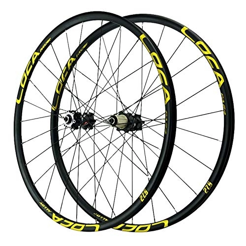 Mountain Bike Wheel : VPPV 26 Inch MTB Cycling Wheelset 700C, Double Wall Mountain Bike Rim Racing Bicycle 27.5 / 29 Inch Hub Freewheel (Size : 700C)
