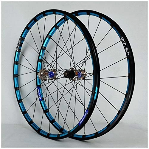 Mountain Bike Wheel : VPPV Mountain Bike Wheels 27.5 Inch, Aluminum Alloy Quick Release Hybrid / MTB Rim 24 Hole Disc Brake 11 Speed (Color : Silver, Size : 27.5inch)