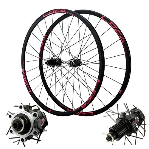 Mountain Bike Wheel : VPPV Mountain Wheels 27.5inch MTB Cycling Rim 700C, Double Wall Bicycle Rim Disc Brake 24 Hole Quick Release for 8-12 Speed (Size : 29inch)