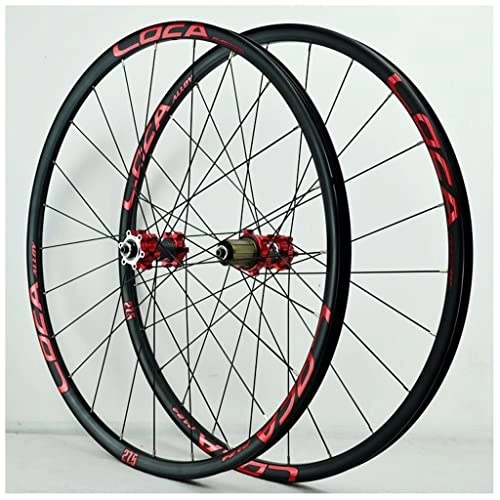 Mountain Bike Wheel : VPPV MTB Bicycle Wheelset 27.5 Inch Double Wall Aluminum Alloy 29 ER Road Wheels 24 Hole Sealed Bearing 26 Inch Mountain Bike for 7 / 8 / 9 / 10 / 11 Speed (Size : 29 er)