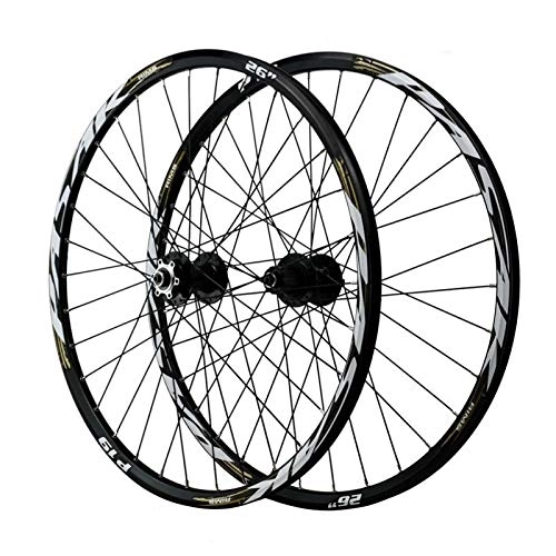 Mountain Bike Wheel : VPPV MTB Bike Wheelset 26 / 27.5 Inch Double Wall Aluminum Alloy 29 ER Mountain Wheels Disc Brake Compatible 7 / 8 / 9 / 10 / 11 Speed (Size : 27.5 inch)