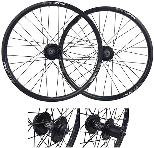 Mountain Bike Wheel : Wheelset 20inch Bicycle Wheelset, Double Wall MTB Rim Outdoor Quick Release V-Brake Hybrid / Mountain Bike Hole Disc 7 8 9 10 Speed road Wheel