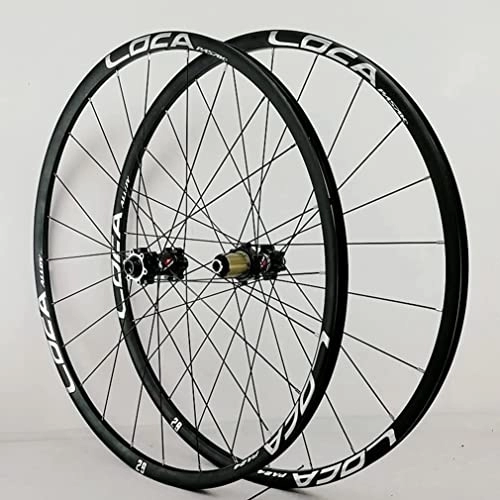 Mountain Bike Wheel : Wheelset 26" / 27.5" / 29" / 700c Mountain Bike Wheelset, 24H Thru Axle Hub 7 / 8 / 9 / 10 / 11 / 12 Speed Cassette Disc Brake MTB Front and Rear Wheel road Wheel (Color : Grey, Size : 700C)