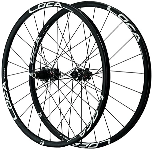 Mountain Bike Wheel : Wheelset 26 / 27.5 / 29" Bike Front and Rear Wheelsets, 24 Holes MTB Ultralight Aluminum Alloy Wheels Thru Axle Disc Brakes Rim 12 Speed road Wheel (Color : Silver, Size : 29")