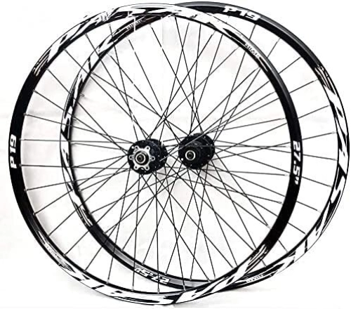 Mountain Bike Wheel : Wheelset 26 / 27.5 / 29In Bicycle Wheel, Mountain Bike Wheelset Double Walled Aluminum Alloy MTB Rim Fast Release Disc Brake 32H 7-11 Speed road Wheel (Color : D, Size : 26inch)