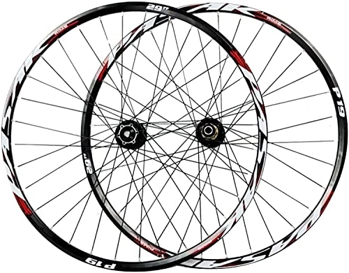 Mountain Bike Wheel : Wheelset 26 / 27.5 / 29in Bicycle Wheelset, Aluminum Alloy Front 2 Rear 4 Bearings 12 / 15MM Barrel Shaft Disc Brake MTB Bike Cycling Wheels road Wheel