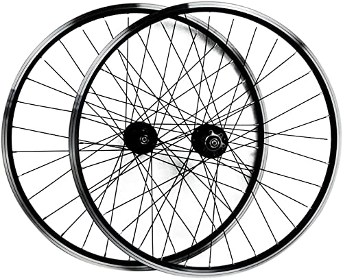 Mountain Bike Wheel : Wheelset 26 / 27.5 / 29in Bicycle Wheelset, Hybrid Double Wall Aluminum Alloy MTB Rim Disc Brake / V Brake QR 32H 7 8 9 10 11 Speed Cassette road Wheel