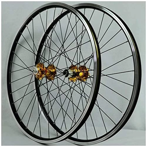 Mountain Bike Wheel : Wheelset 26 / 27.5 / 29In MTB Bike Wheel, Double Wall Alloy Rim Cassette Hub Sealed Bearing Disc / Rim Brake QR 7-11 Speed Bicycle Wheel Set road Wheel