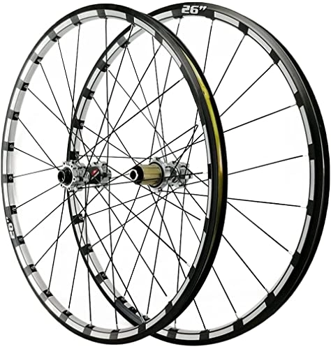 Mountain Bike Wheel : Wheelset 26 / 27.5 / 29in MTB Wheel, Thru Axle Aluminum Alloy Double Walled Front Rear Rim Disc Brake Wheelset 7 8 9 10 11 12 Speed Cassette road Wheel