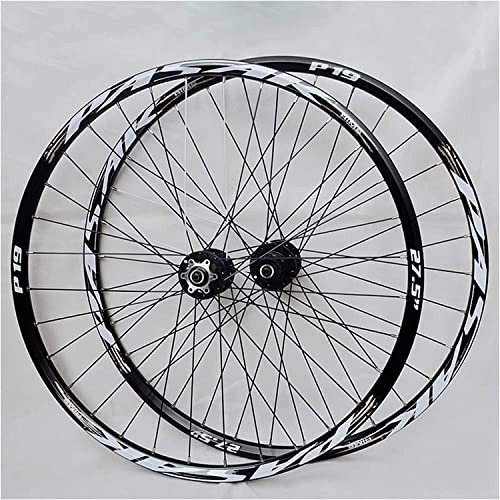 Mountain Bike Wheel : Wheelset 26 / 27.5 / 29inch MTB Bike Wheel, Double Wall Disc Brake 7 / 8 / 9 / 10 / 11 Speed Quick Release Hollow Hub Front Rear Wheel Set road Wheel