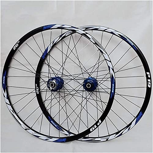 Mountain Bike Wheel : Wheelset 26 / 27.5 / 29inch MTB Front Rear Wheel Set, Quick Release 32H Double Wall Wheel Disc Brake 7 / 8 / 9 / 10 / 11 Speed Hollow Hub road Wheel