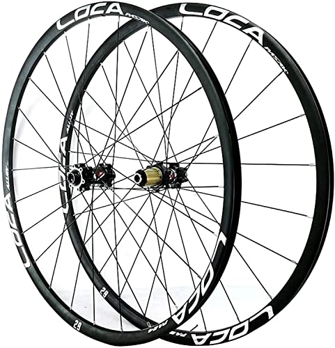 Mountain Bike Wheel : Wheelset 26 / 27.5 / 29inch MTB Wheelset, Thru axle Aluminum Front and Rear Wheel Disc Brake 24H 8 / 9 / 10 / 11 / 12 Speed Flywheel Hybrid road Wheel