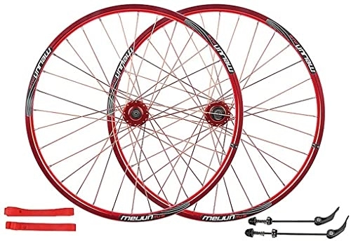 Mountain Bike Wheel : Wheelset 26in Double-Walled Bicycle Wheel, MTB Bicycle Wheelset Disc Brake Aluminum Rims Quick Release 32 Holes 7 / 8 / 9 / 10 Speed Cassette road Wheel