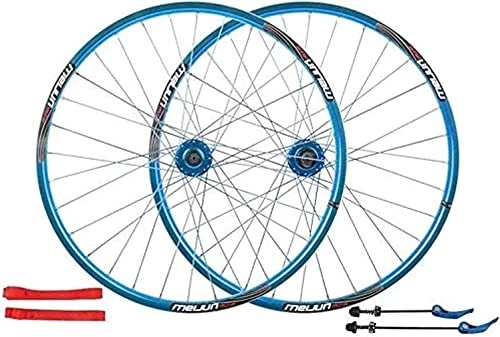 Mountain Bike Wheel : Wheelset 26Inch Mountain Bike Wheelset, Quick Release Front Rear Wheels Aluminum Alloy Rim 32H Disc Brake MTB Wheelset Fit 7-10 Speed road Wheel (Color : B, Size : 26inch)