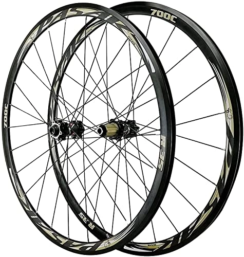 Mountain Bike Wheel : Wheelset 700C Bicycle Wheelset, 29'' Double Wall MTB Rim Disc Brake V Brake Road Bike Wheel Set 7 / 8 / 9 / 10 / 11 / 12 Speed Flywheel road Wheel