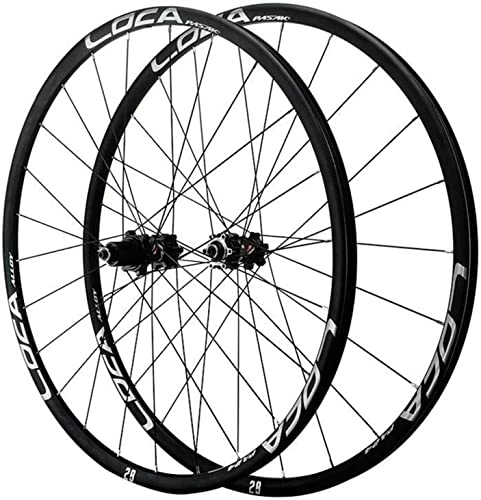 Mountain Bike Wheel : Wheelset Mountain Bike Quick Release Wheel Set, 26 / 27.5 / 29 Inch Straight Pull Disc Brake Wheel Aluminum alloy Rim Small Spline 12 Speed road Wheel (Color : Black, Size : 26inch)