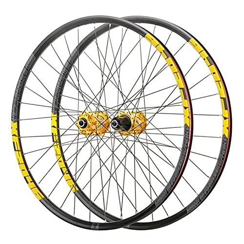 Mountain Bike Wheel : Wheelset Mountain Bike Wheelset 26 In 27.5 29Aluminum Alloy Quick Release Hybrid / MTB Road Wheel 32H Six Bolts 8 / 9 / 10 / 11 Speed Wheels 26In