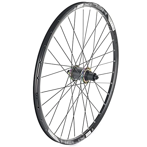 Mountain Bike Wheel : Wheelset Quick Release Disc Brake Mountain Bike Wheels, High Strength Aluminum Alloy Rim Mountain Bike Wheelset, Black_26 Inch