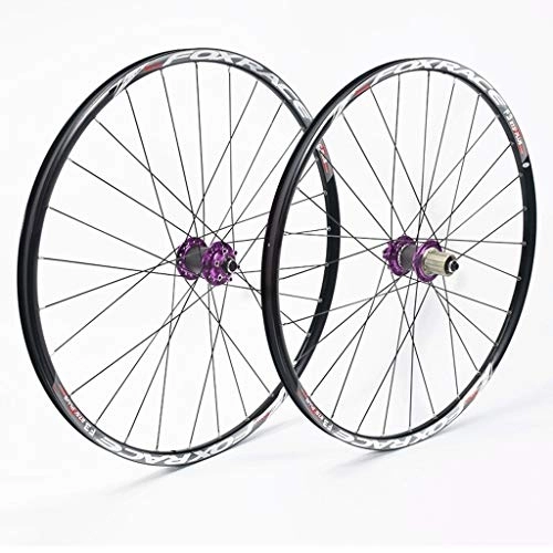 Mountain Bike Wheel : WWL 700C Road Bike Wheels 120 Rings Mountain Bike Wheelset 26"27.5" Quick Release Disc Brake 24hole CompatIble 7 / 8 / 9 / 10 / 11 Speed (Color : B, Size : 27.5inch)