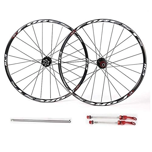 Mountain Bike Wheel : XCJJ MTB Bike Wheel Set for 26" 27.5", Hybrid Bicycle Quick Release Double Wall Rim Set 7 8 9 10 11 Speed Freewheel Sealed Bearings Hub, White, 27.5inch