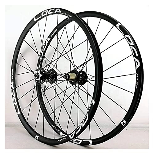 Mountain Bike Wheel : XCZZYC 26" / 27.5" MTB Wheelset Alloy Front And Rear Bicycle Wheels Aluminium Disc / V Brake Hub Quick Release 8 / 9 / 10 / 11 / 12 Speed (Size : 26in)