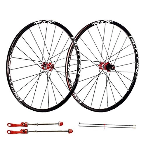 Mountain Bike Wheel : XCZZYC Bike Wheelset for 26 27.5 29 inch MTB Double Wall Rim Disc Brake Quick Release Mountain Bike Wheels 24H 7 8 9 10 11 Speed (Color : B, Size : 26inch)