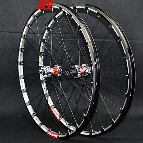 Mountain Bike Wheel : XCZZYC MTB Bike Rims 26 / 27.5 / 29 Inch Disc Brake Cycling Wheelset Sealed Bearing Hub QR Bicycle Front & Rear Wheel 24 Hole 7-11 Speed Cassette (Color : A, Size : 27.5inch)