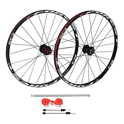 Mountain Bike Wheel : XCZZYC MTB Bike Wheelset 26 Inch, Double Wall Aluminum Alloy Disc Brake Mountain Bikes For 7 / 8 / 9 / 10 / 11 Speed
