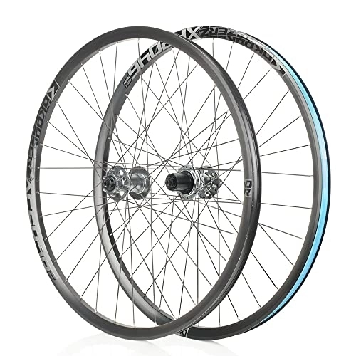 Mountain Bike Wheel : XF2046 Classic MTB Mountain Bike Front & Rear Tubeless Wheelset for Shimano 8-11S - 26 / 27.5 / 29" Black Grey (27.5")