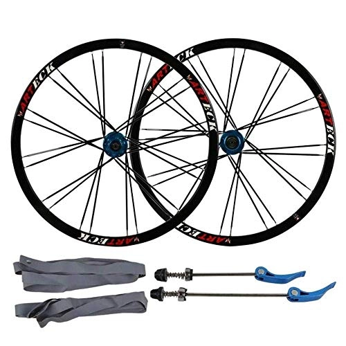 Mountain Bike Wheel : XGF 26-inch MTB wheelset, double wall rim MTB wheels quick release disc brake 7 8 9 10-speed alloy drum 24H, 26inch