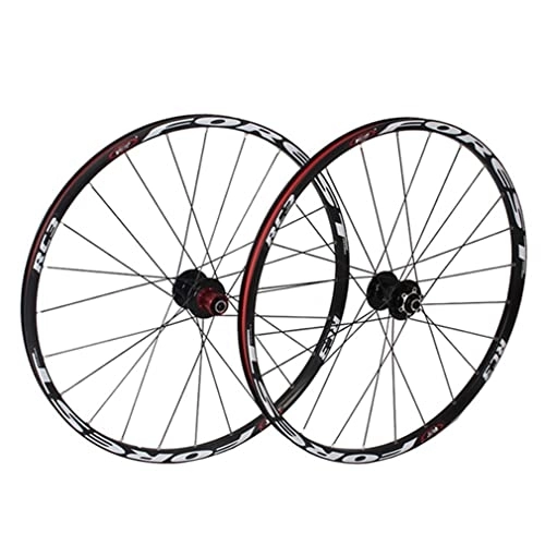 Mountain Bike Wheel : XHEEB 26 / 27.5 Inch MTB Bike Wheel Bicycle Wheel, Mountain Bike Wheel / 100-135MM Opengear / Support 7-8-9-10-11 Speed / Barrel Axle Disc Brake / 24 Holes / 120 Ring / Double Layer Latch Rim