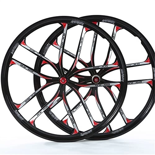 Mountain Bike Wheel : XHEEB 26 Inch MTB Bike Wheel Bicycle Wheel , Double-Layer Magnesium Alloy Rim / Suitable For 26”*1.75-2.125 Tires / Mountain Bike 8-9-10-11 Speed / Quick Release / Disc Brake