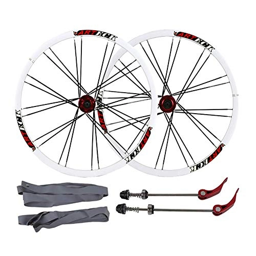 Mountain Bike Wheel : XIAOFEI 26 Inch 24h Bicycle Disc Brake Wheel Set, Mountain Bike Spoke Wheel Set Cutter Ring Hub, Axle Mtb Disc Brake Bicycle Wheel Support Alloy Rim Wheelset, A4