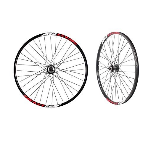 Mountain Bike Wheel : XIAOFEI 27.5 Inch Mountain Bike Wheel Set, Aluminum Alloy Disc Brake Wheels Front And Rear Wheels 27.5x1.95 Wheels A Set Of Front And Rear Wheels (Including Tires), Red